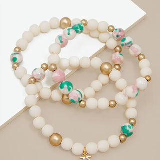 3 Strand Bead Bracelet - Livie James Boutiquebracelet
