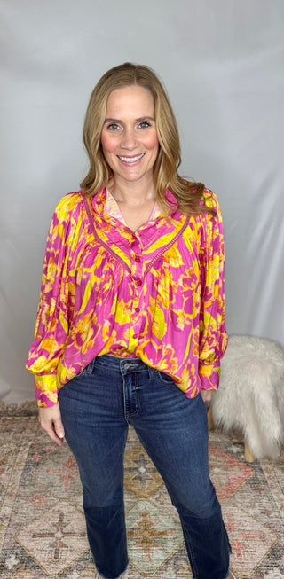 Alberta Pink Lemonade Top - Livie James Boutiqueshirt