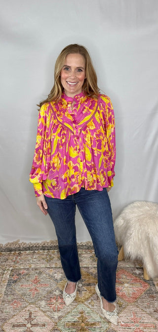 Alberta Pink Lemonade Top - Livie James Boutiqueshirt