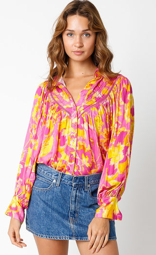 Alberta Pink Lemonade Top - Livie James Boutiqueshirt