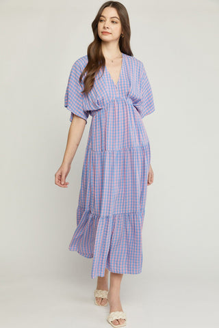 All A Dream Gingham Maxi Dress - Livie James Boutique