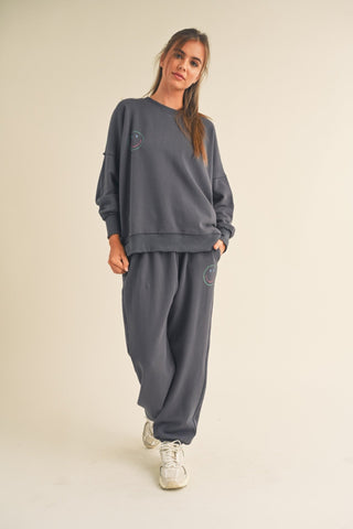 All Smiles Terry Lounge Set - Livie James Boutiqueathletic set