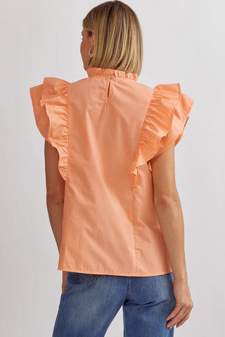 Apricots and Ruffles Top - Livie James Boutiqueshirt