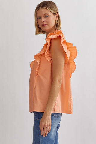 Apricots and Ruffles Top - Livie James Boutiqueshirt