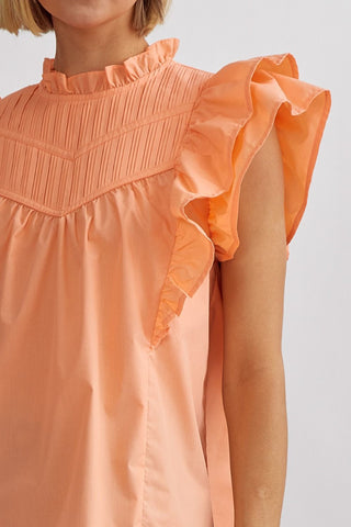 Apricots and Ruffles Top - Livie James Boutiqueshirt