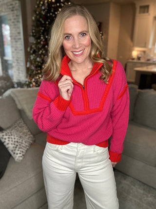 Arlington Ribbed Collared Pullover - Livie James Boutiquesweater