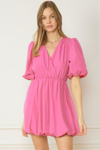 Barbie Bubble Hem Dress - Livie James Boutiquedress
