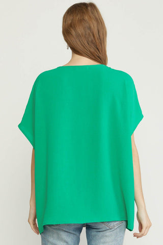 Basic Green Top - Livie James Boutique