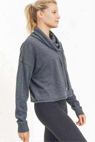 Boxy Cowl-Neck Pullover - Livie James Boutiqueshirt