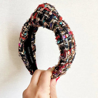 Classic Colorful Tweed Headband - Livie James Boutiqueheadband