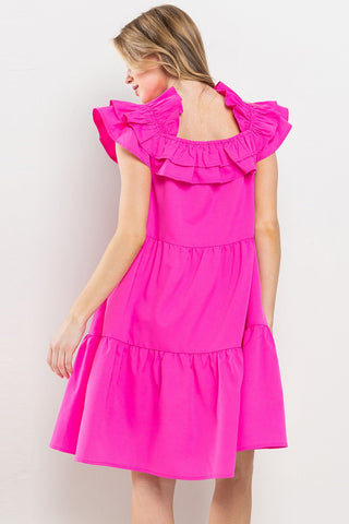 Dolly Ruffle Dress - Livie James Boutiquedress