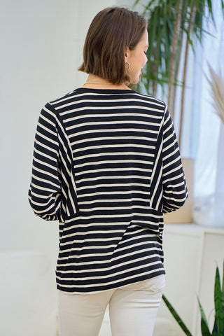 Dolman Striped Tunic - Livie James Boutiqueshirt