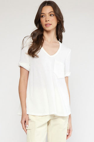 Easy Day Off White Top - Livie James Boutiqueshirt