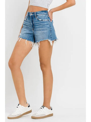 Enchanted High Rise Distressed A Line Shorts - Livie James BoutiqueShorts