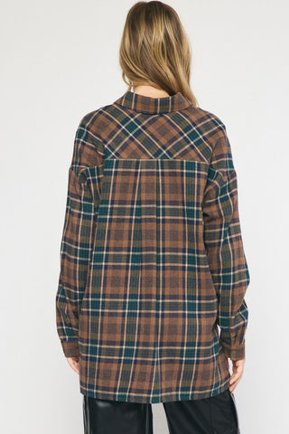 Fall Nights Flannel Top - Livie James Boutiqueshirt