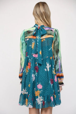 Fall Watercolor Dress - Livie James Boutiquedress