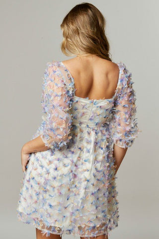 Floral Ribbon Babydoll Dress - Livie James Boutique