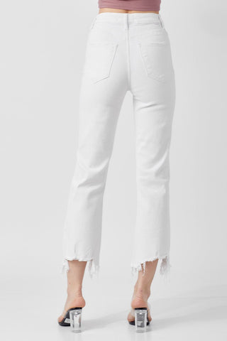 High Rise Distressed Cropped Jeans - Livie James Boutique