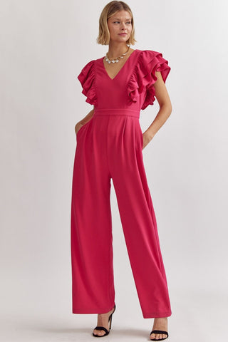 Hotter Than Pink Jumpsuit - Livie James BoutiqueJumpsuit