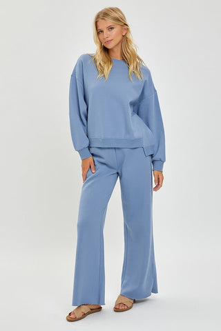 Knit Wide Leg Lounge Pants - Livie James BoutiquePants