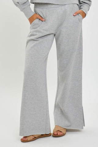 Knit Wide Leg Lounge Pants - Livie James BoutiquePants