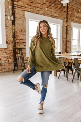 Lillie Oversized Sweatshirt - Livie James Boutiqueshirt