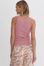 Metallic Knit Tank Top - Livie James Boutiqueshirt