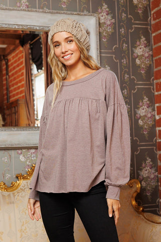 Mocha Latte Top - Livie James Boutique