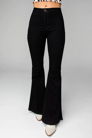 Moonshine High-Waisted Flared Jeans - Livie James Boutique