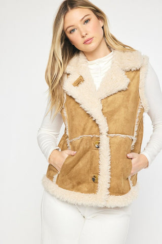 Mountainside Shearling Vest - Livie James Boutiquevest