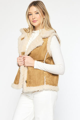 Mountainside Shearling Vest - Livie James Boutiquevest