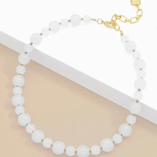 Multi-Size Glass Bead Collar - Livie James Boutiquenecklace