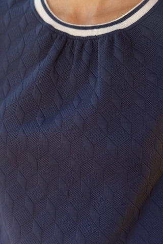 Navy Days Textured Set - Livie James Boutiqueset