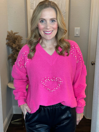 Pearls of My Heart Sweater - Livie James Boutiquesweater