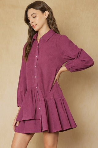 Perfect Plum Dress - Livie James Boutique