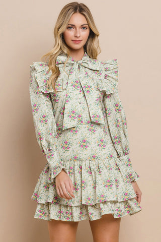 Pretty in Bows Long Sleeve Dress - Livie James Boutiquedress