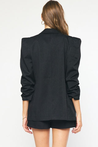 Retro Black Blazer - Livie James Boutiquejacket