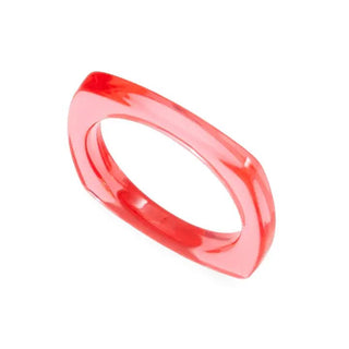 Square Lucite Ring - Livie James Boutiquering