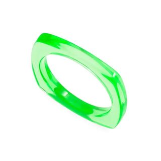 Square Lucite Ring - Livie James Boutiquering