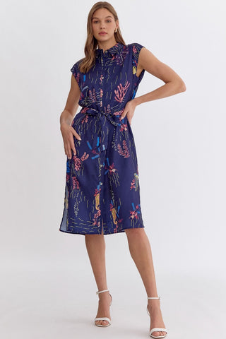 Under the Sea Midi Dress - Livie James Boutiquedress