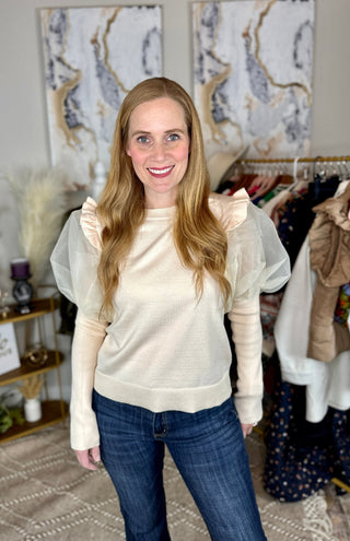 Victoria Puff Sleeve Top - Livie James Boutiqueshirt