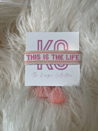 This Is The Life Tassel Bracelet
