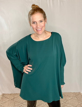 All In Teal Tunic Top - Livie James Boutique