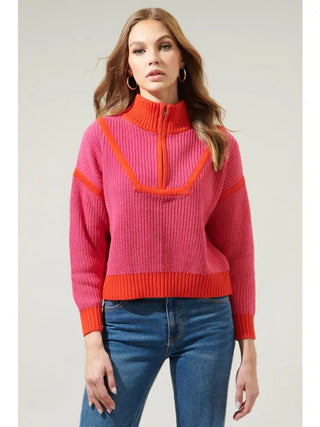 Arlington Ribbed Collared Pullover - Livie James Boutiquesweater
