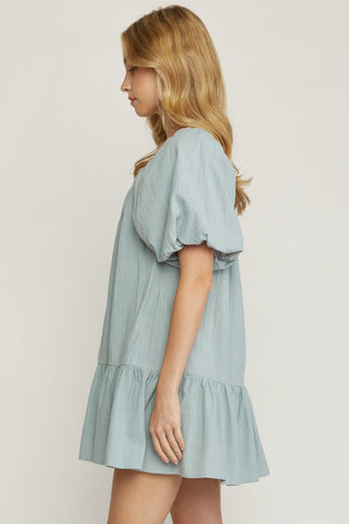 Bubble Sleeve Dress - Livie James Boutiquedress