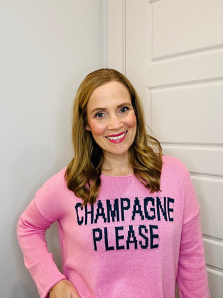 Champagne Please Sweater - Livie James Boutiquesweater