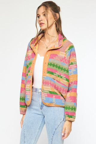 Cozy Up Colorblock Fleece Jacket - Livie James Boutiquejacket