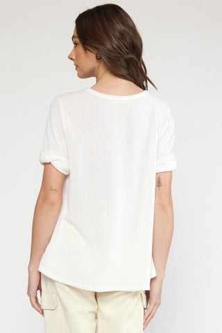 Easy Day Off White Top - Livie James Boutiqueshirt