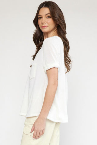Easy Day Off White Top - Livie James Boutiqueshirt