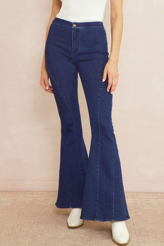 Entro High Waisted Flare Jeans - Livie James BoutiqueJeans